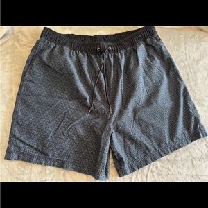 Nautica Mens Blue Swim Trunks Bathing Suit Drawstring Pockets Swimsuit XXL